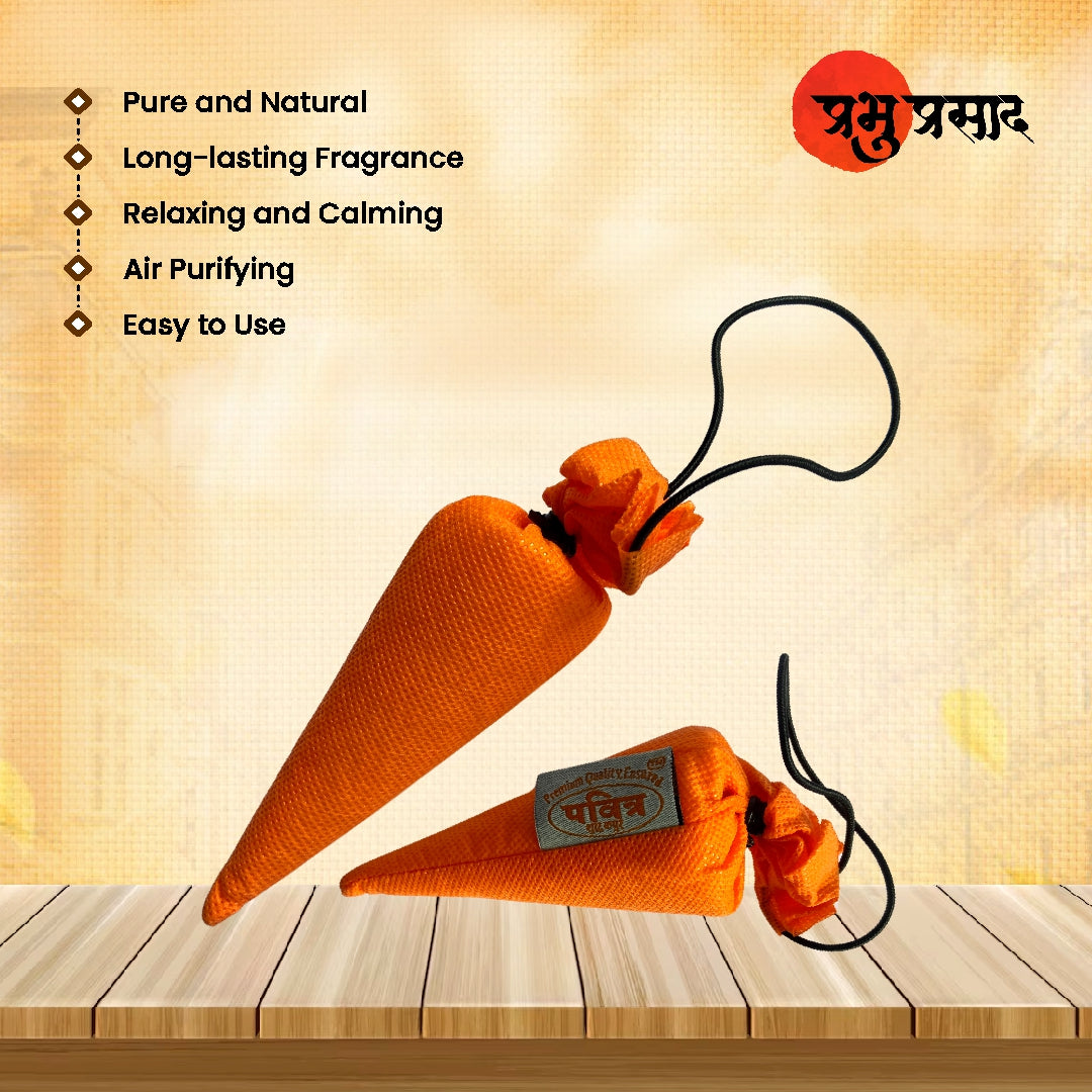 Shree Kashtbhanjan Camphor Cone – Mogra Fragrance (100% Organic Car & Room Freshener)