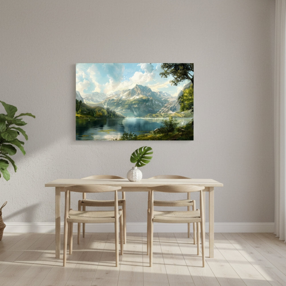 The Towering Granite Peaks Admiring Their Own Majestic Reflection In The Crystal Clear Waters Below