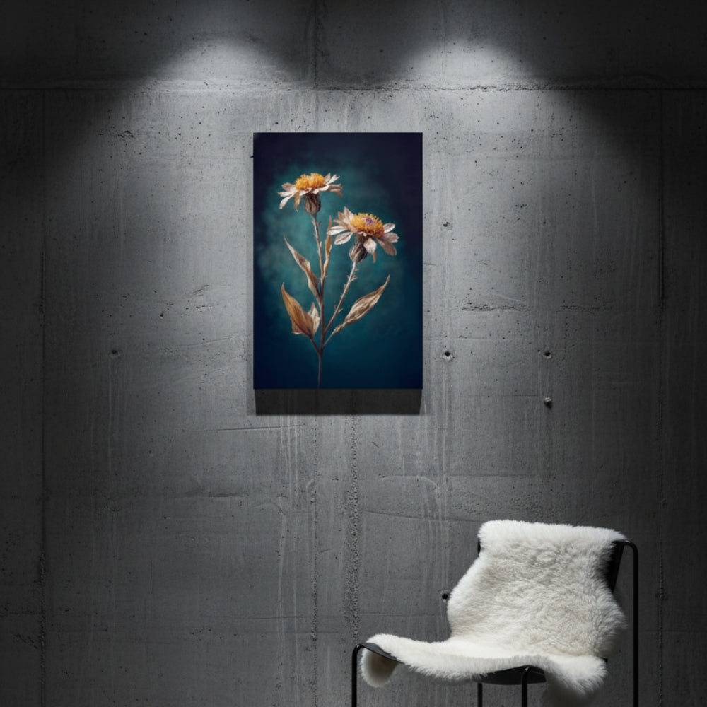 Vibrant Abstract Floral Canvas Print #19