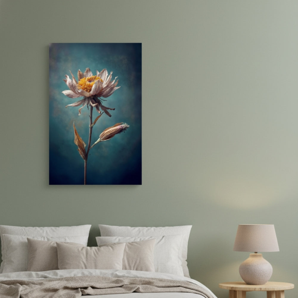 Vibrant Abstract Floral Canvas Print #23