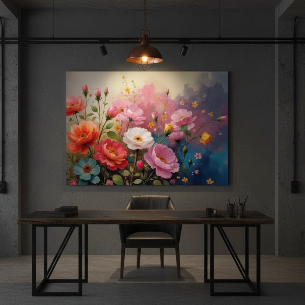 Dreamy Impressionist Floral Canvas