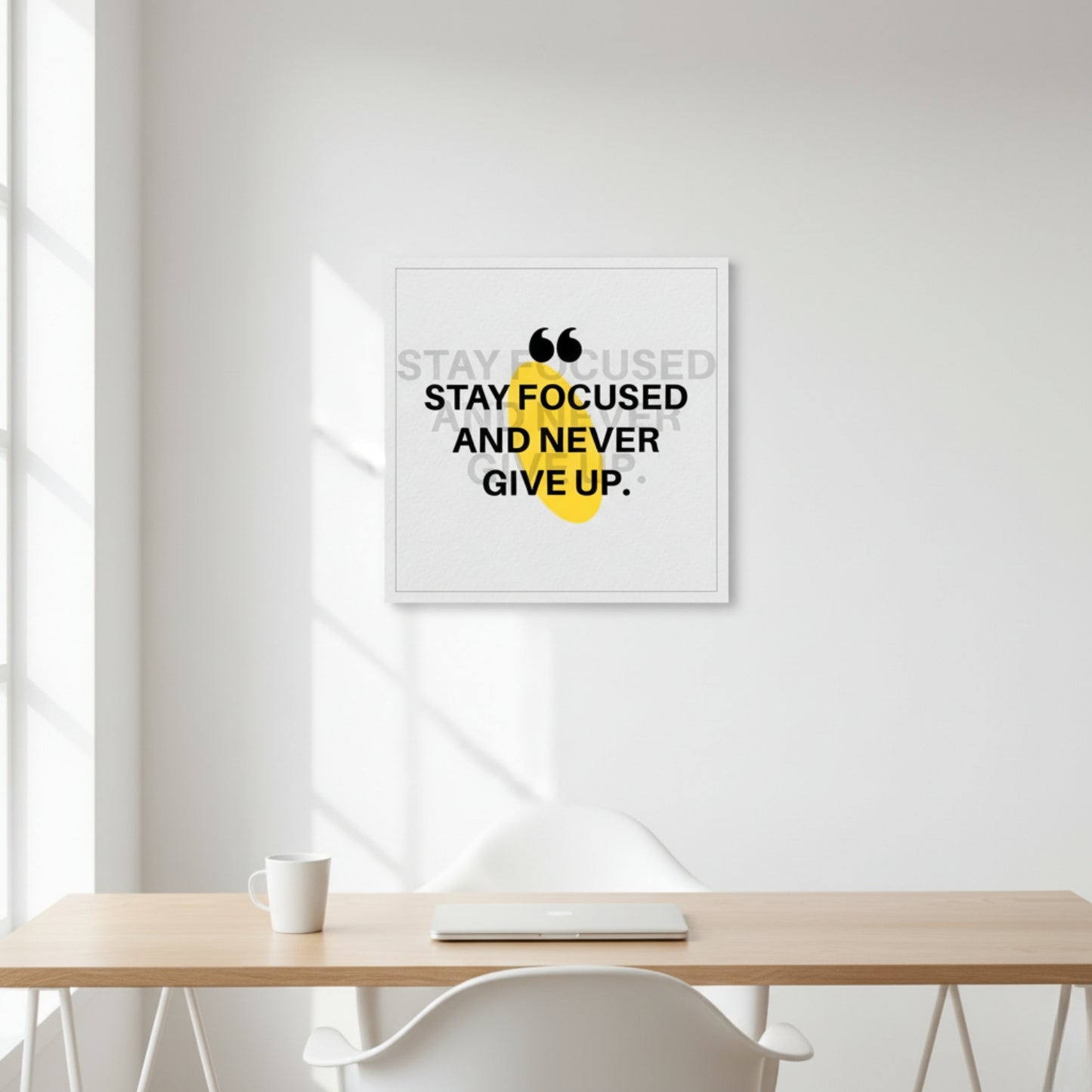 Positive Energy Quote Frame for Home Office – Indi Trends Thought Canvas