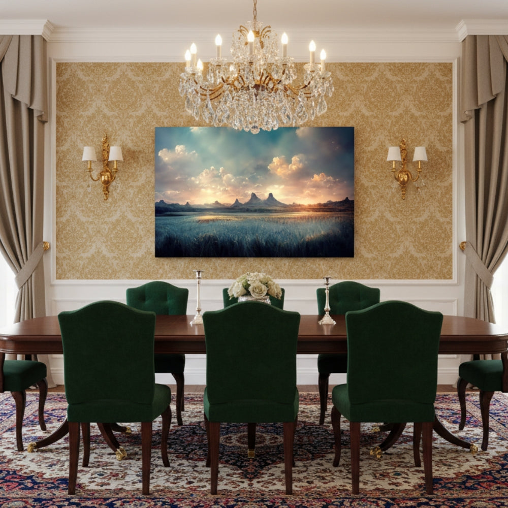 Epic Mountain Reflection Art