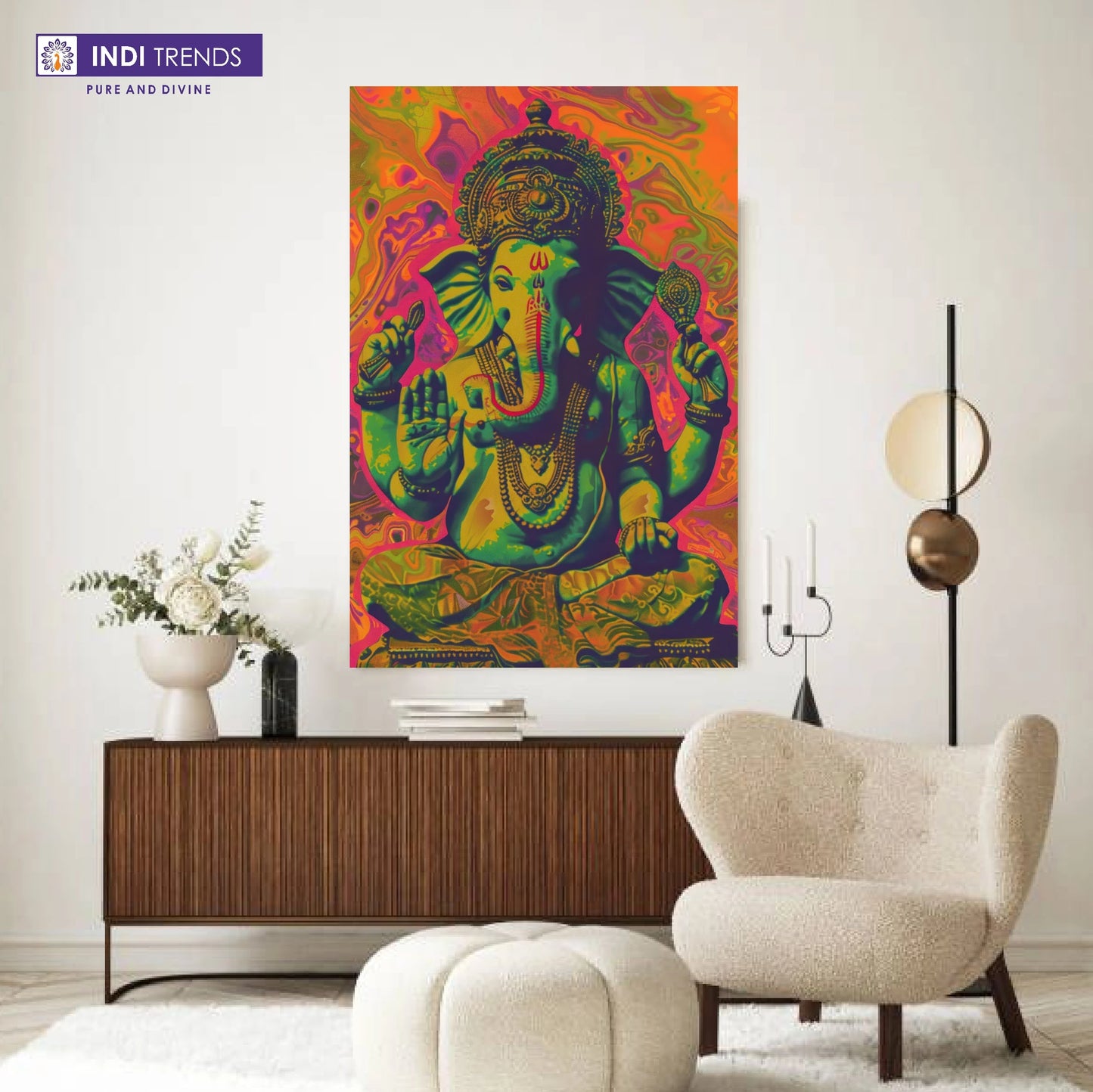 Lord Ganesha Canvas Wall Art – Standard Print
