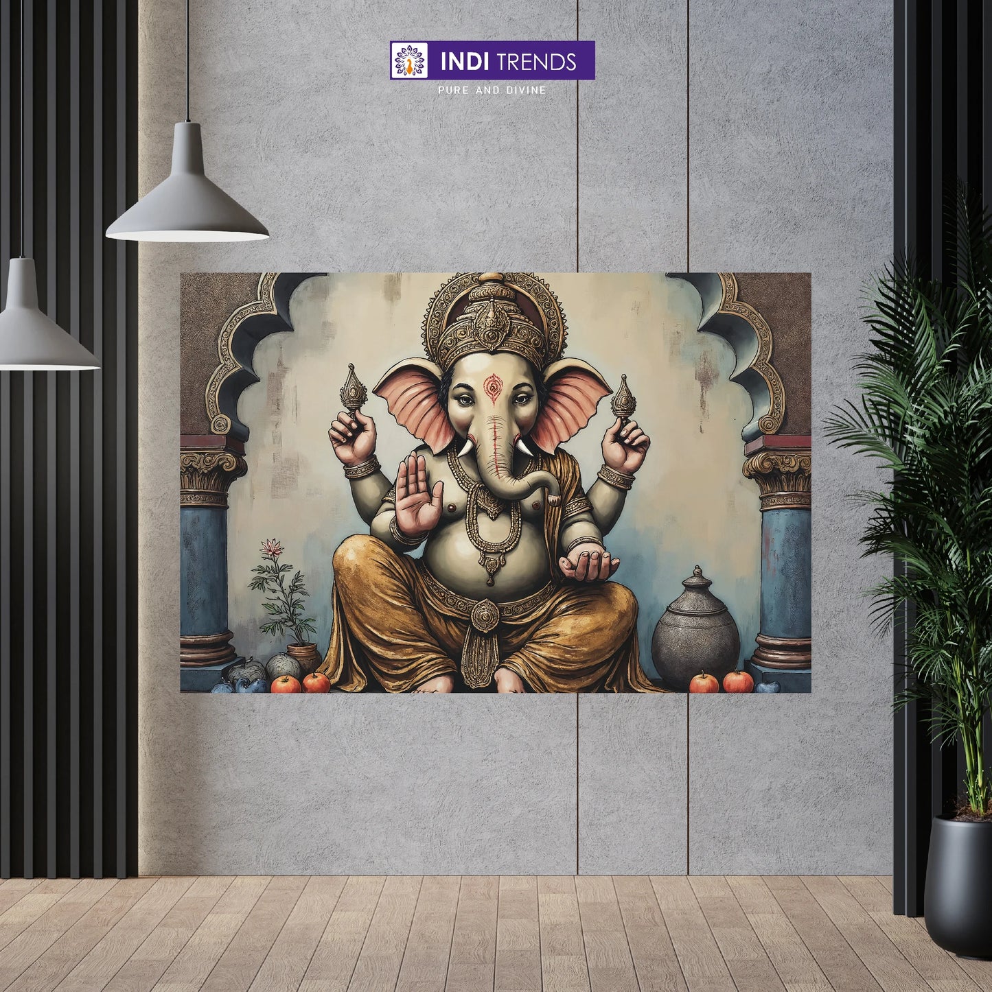 Lord Ganesha Canvas Wall Art – Standard Print