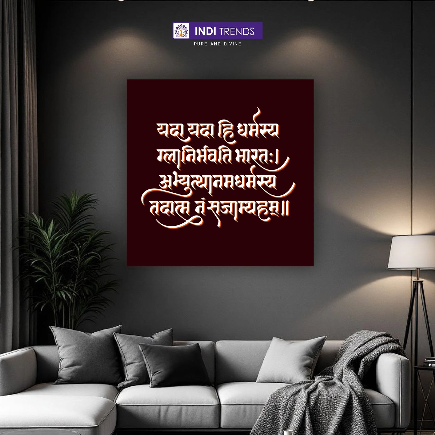 Spiritual Mantra Canvas Wall Art – Standard Print