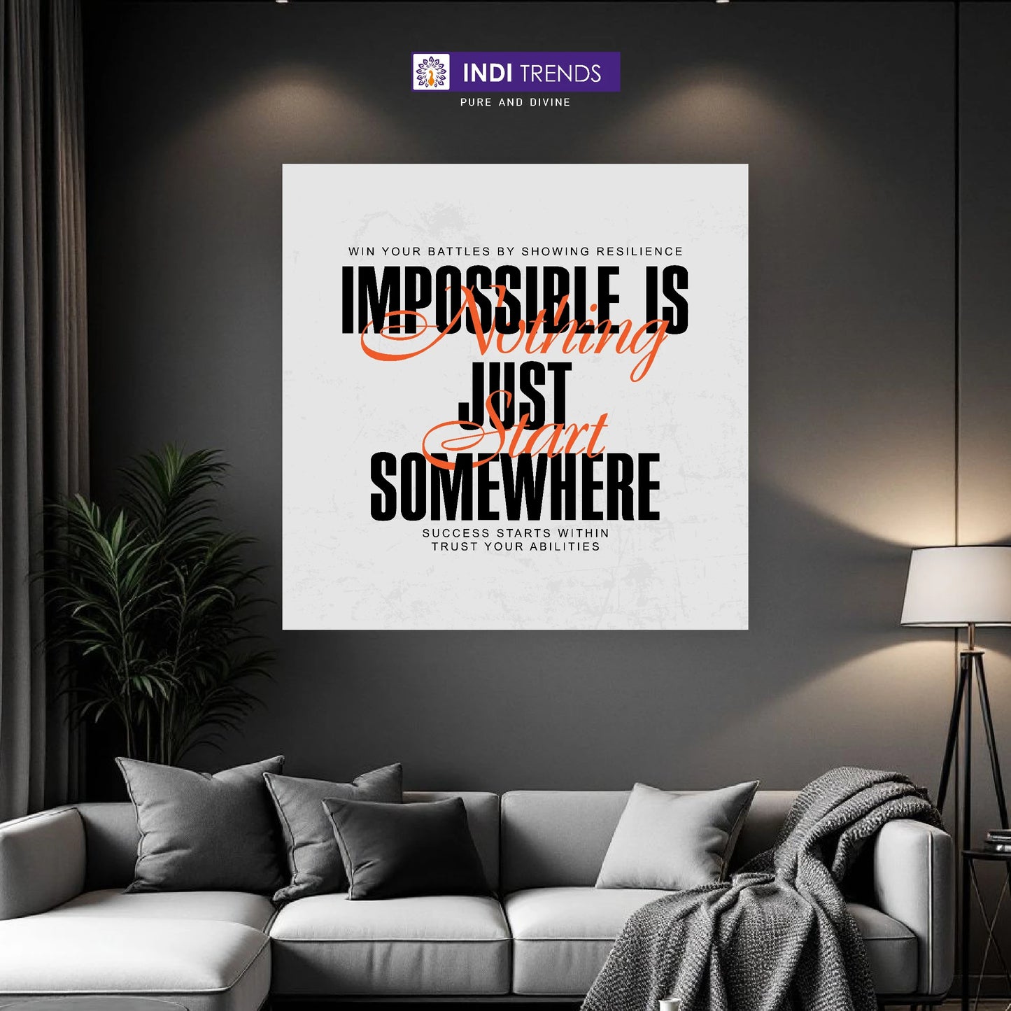 Creativ Thoughts Canvas Wall Art – Standard Print