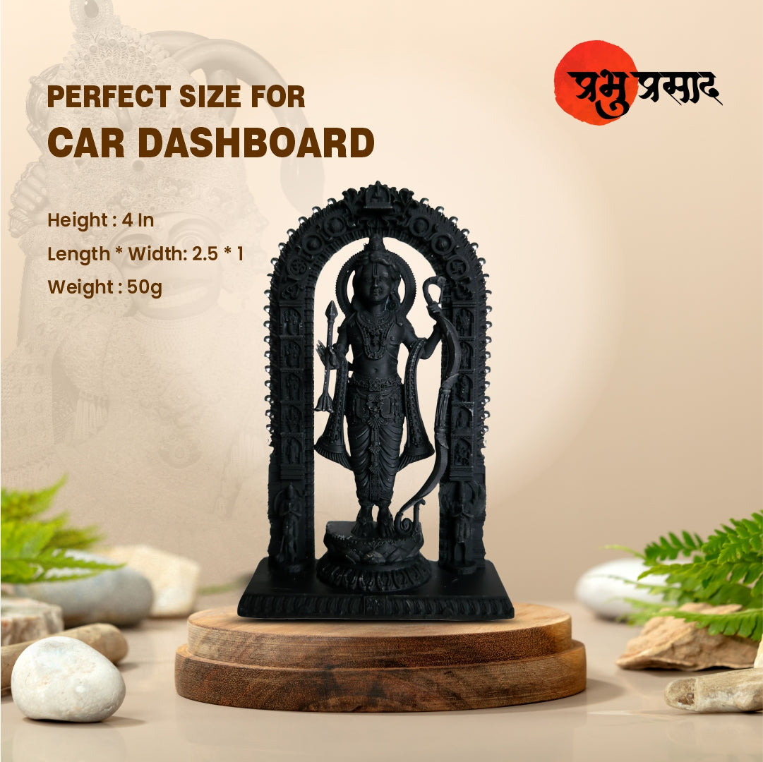 Shri Ram Lala 3D Printed Car Dashboard Idol