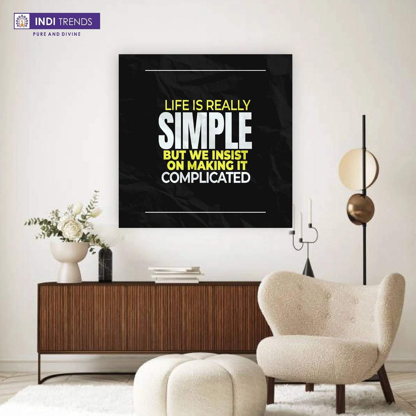 Creativ Thoughts Canvas Wall Art – Standard Print