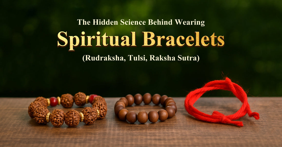 The Hidden Science Behind Wearing Spiritual Bracelets (Rudraksha, Tulsi, Raksha Sutra)