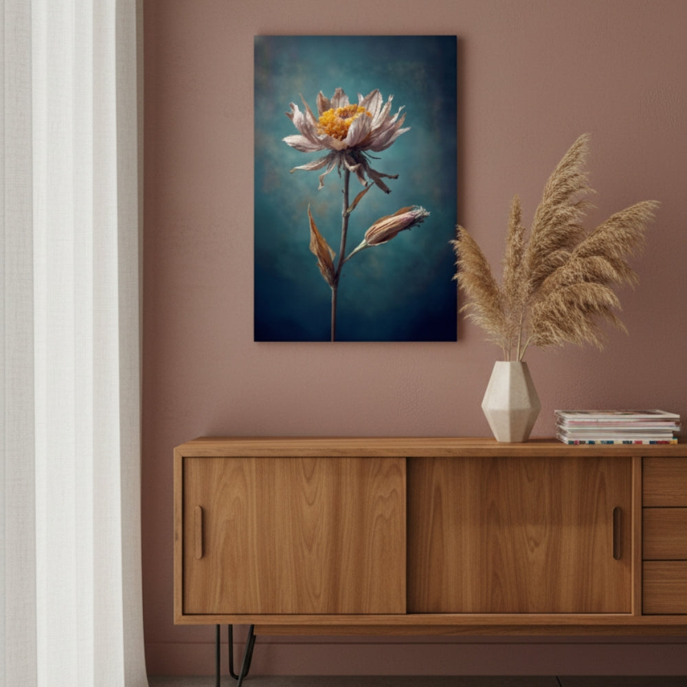 Vibrant Abstract Floral Canvas Print #23