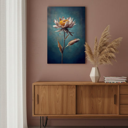 Vibrant Abstract Floral Canvas Print #23