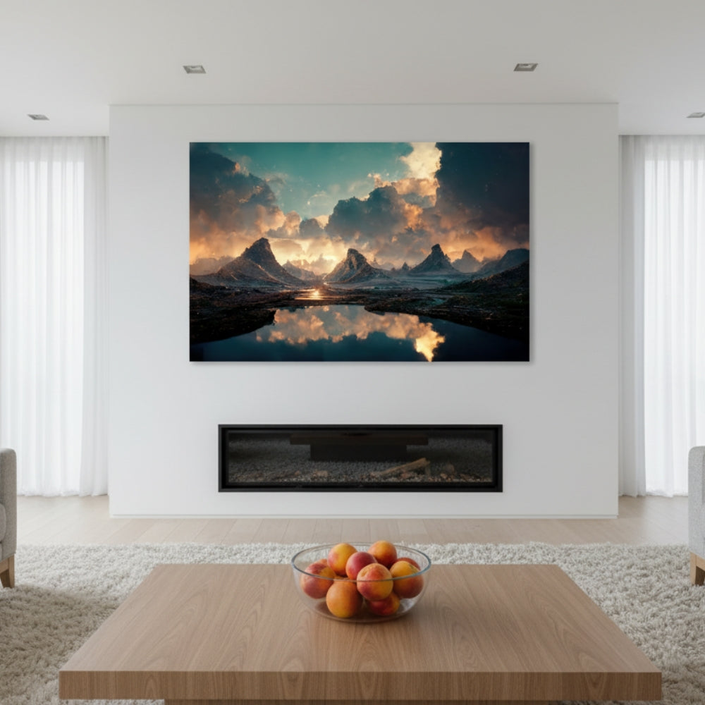 Mountain Reflection Canvas Print