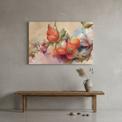 Pastel Flower Cloud Abstract Canvas
