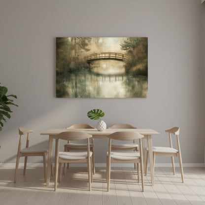 The Forgotten Crossing That Leads Travelers Gently Over Whispering Waters And Into The Silent Fog