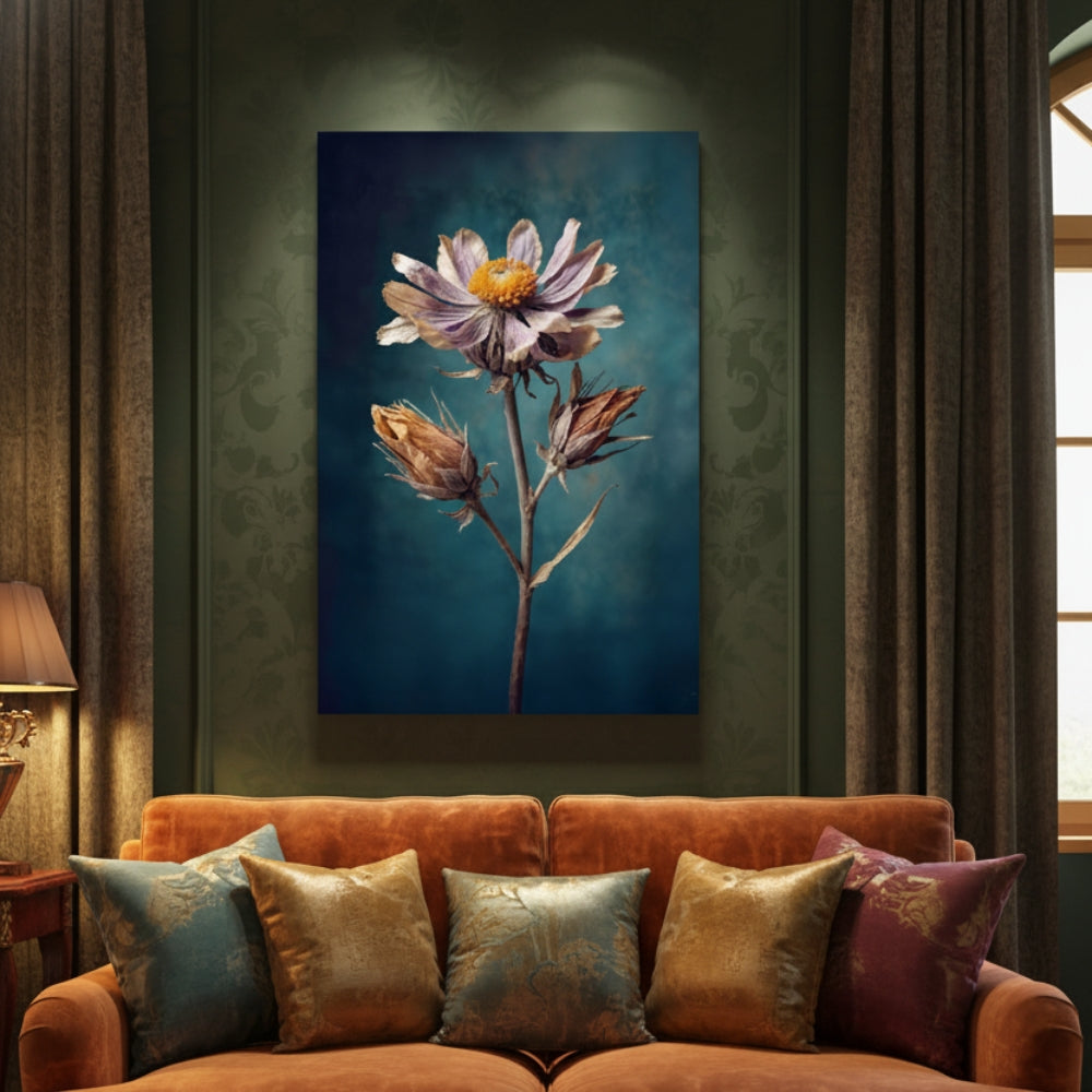 Vibrant Abstract Floral Canvas Print #53