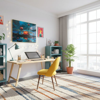 Lotus Pond Resin Wall Art | Premium Handcrafted Nature Decor | High-Gloss Finish