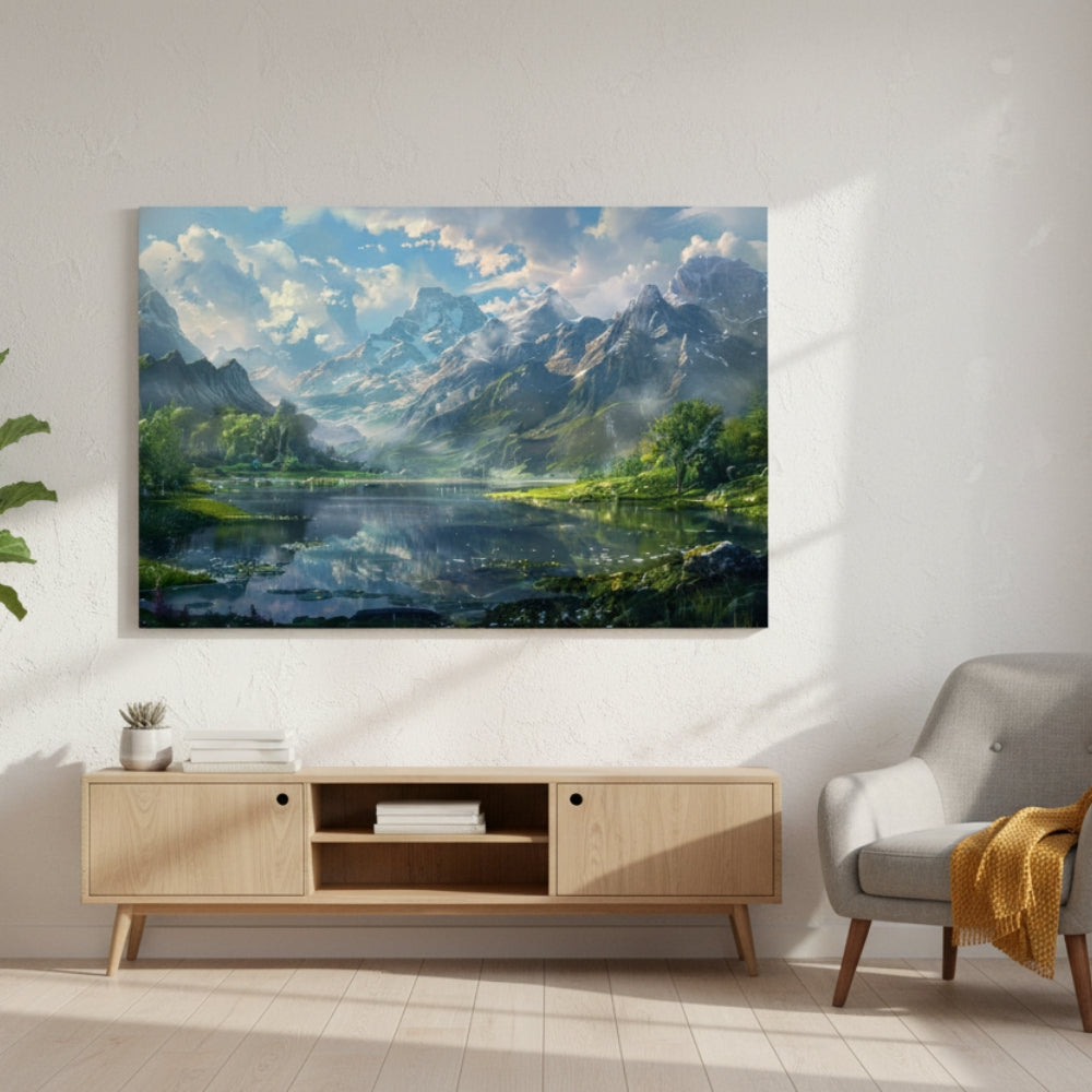 Mountain Peak Reflection Wall Art
