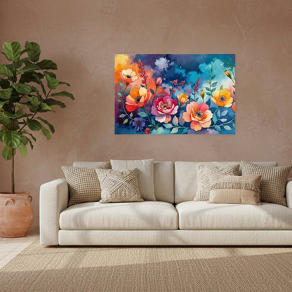 Serene Pink Cosmos Abstract Wall Art