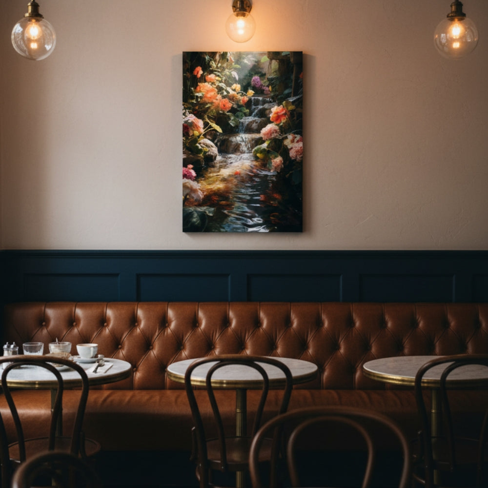 Vibrant Abstract Floral Canvas Print #45