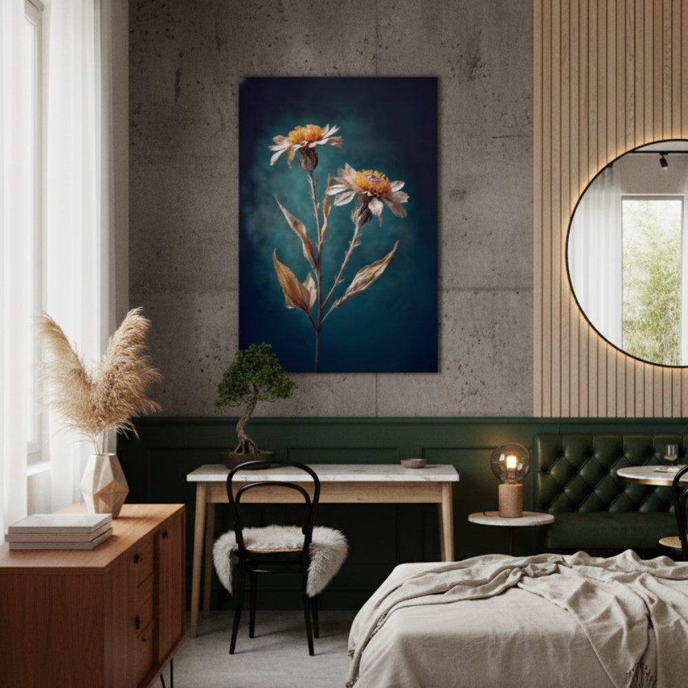 Vibrant Abstract Floral Canvas Print #19