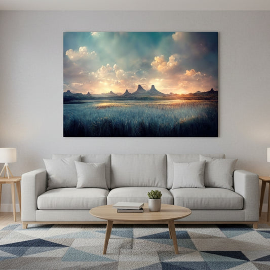 Epic Mountain Reflection Art