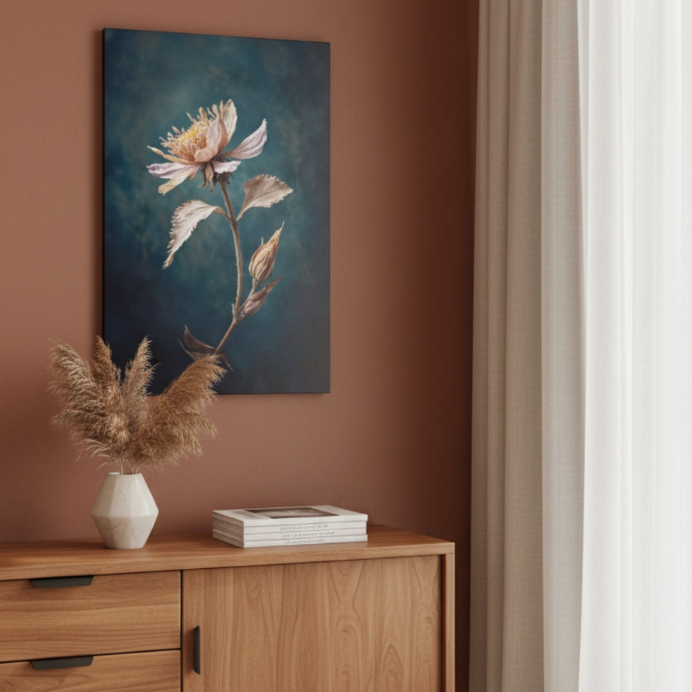 Vibrant Abstract Floral Canvas Print #28