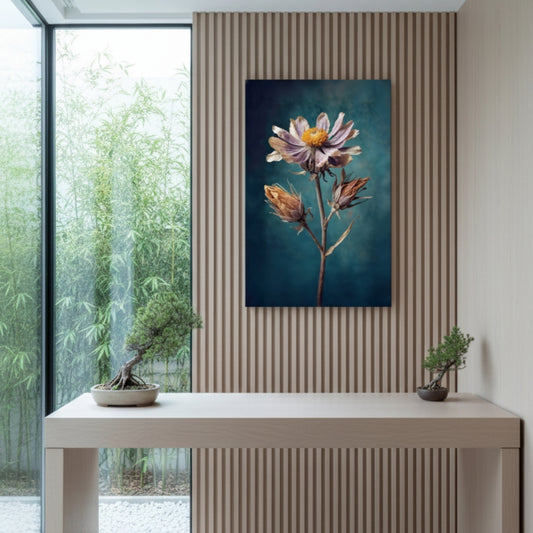 Vibrant Abstract Floral Canvas Print #27