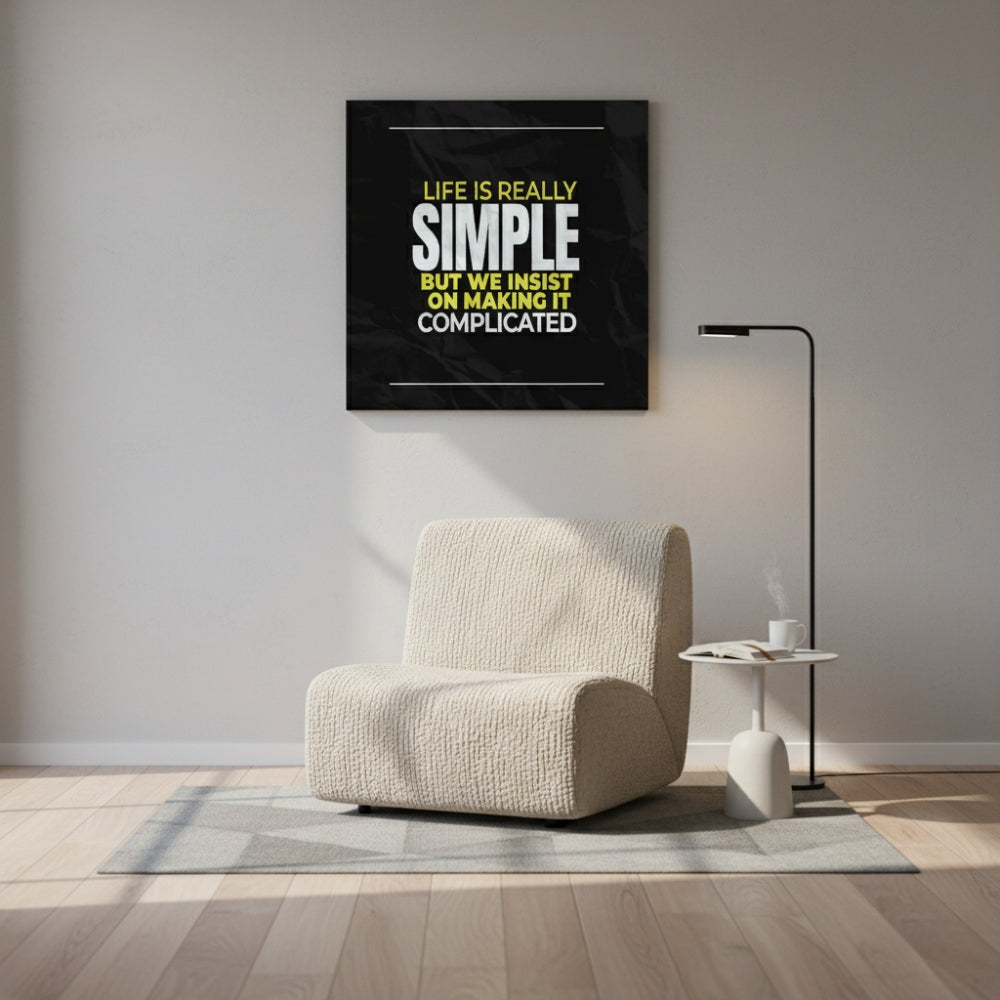 Creativ Thoughts Canvas Wall Art – Standard Print