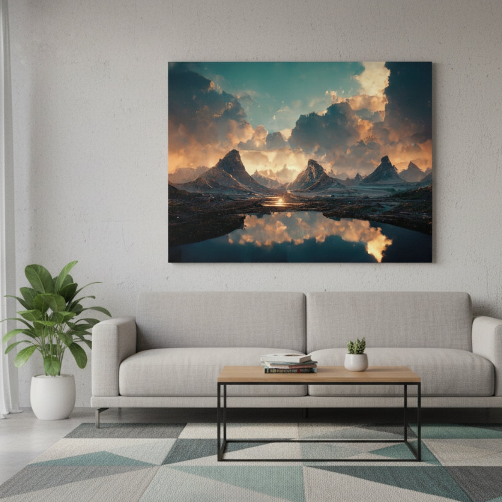 Mountain Reflection Canvas Print