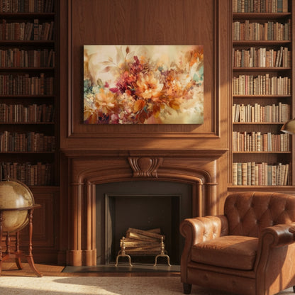 Bright Watercolor Flower Border Print