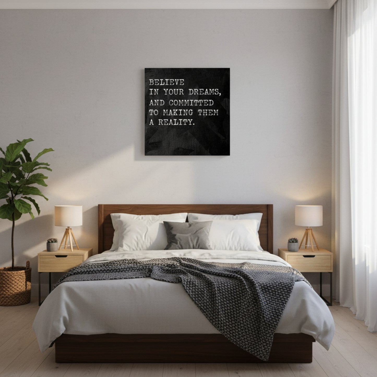 Dreams to Reality: The Power of Commitment – Actionable Goal Setting Quote