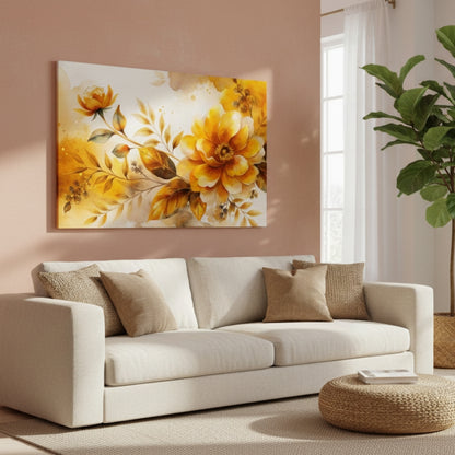 Rich Autumn Bouquet Abstract Canvas