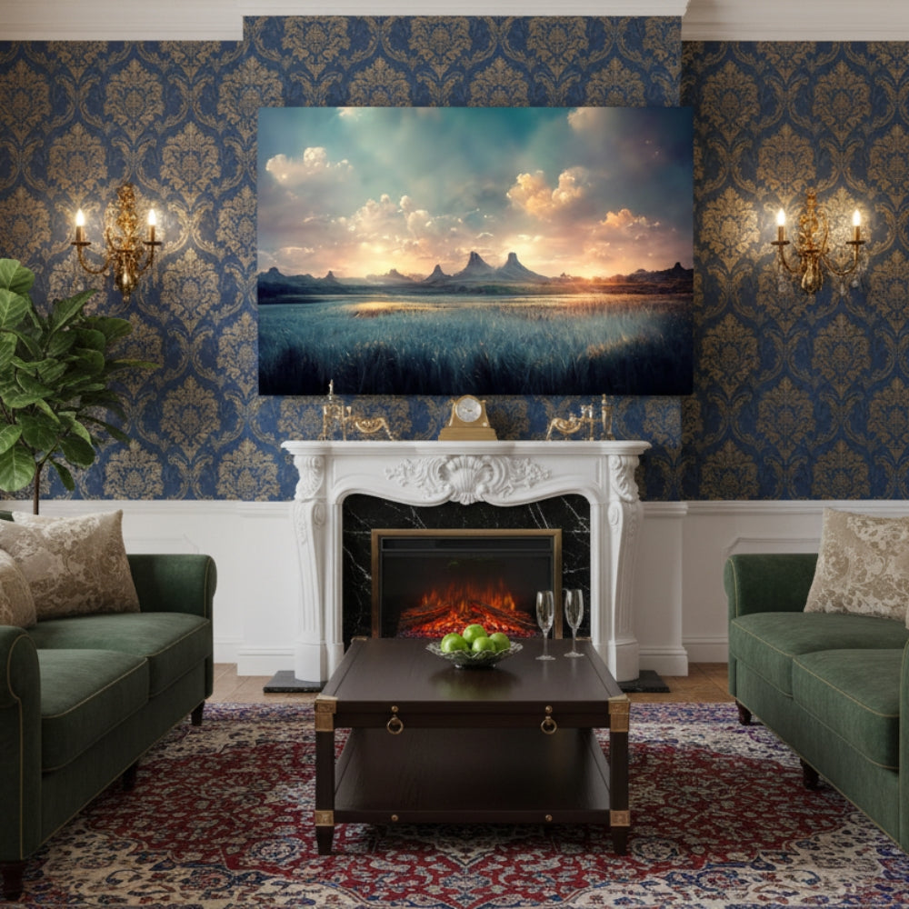 River Sunrise Canvas Print