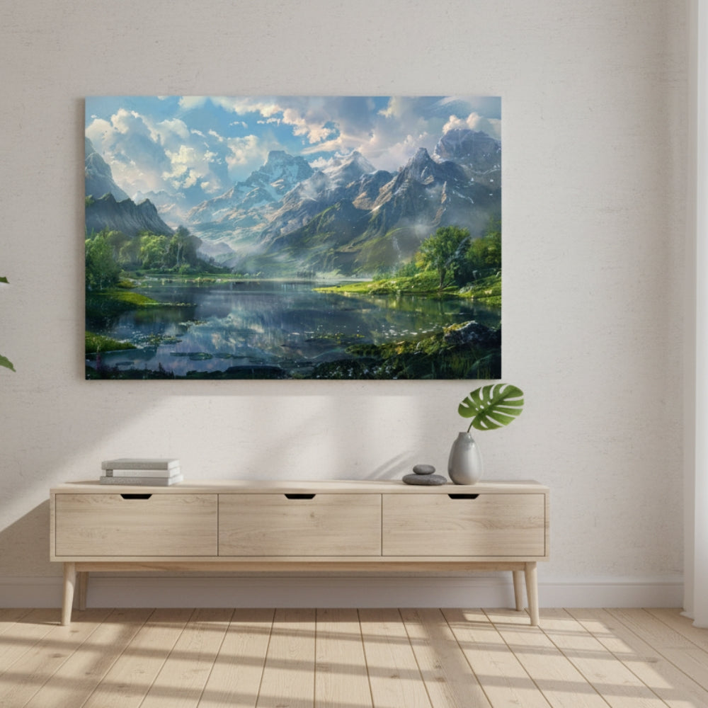 Mountain Peak Reflection Wall Art