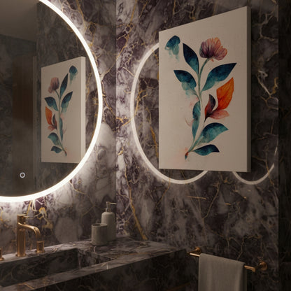 Vibrant Abstract Floral Canvas Print #40