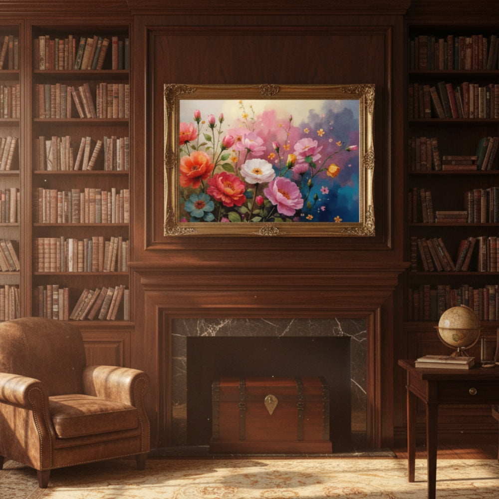 Dreamy Impressionist Floral Canvas