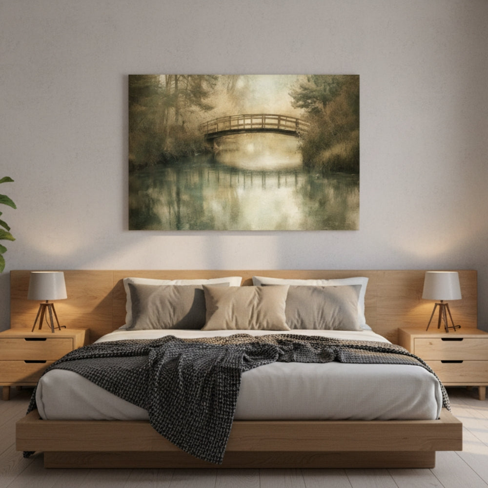 The Forgotten Crossing That Leads Travelers Gently Over Whispering Waters And Into The Silent Fog