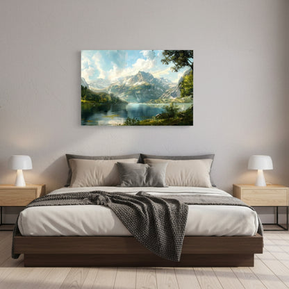 The Towering Granite Peaks Admiring Their Own Majestic Reflection In The Crystal Clear Waters Below