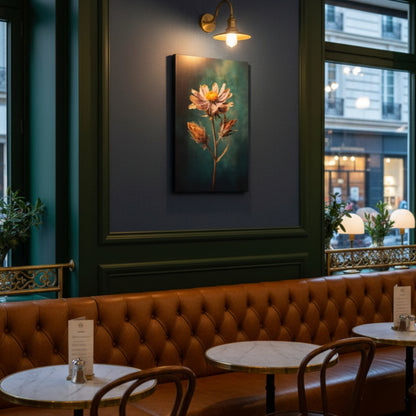 Vibrant Abstract Floral Canvas Print #27