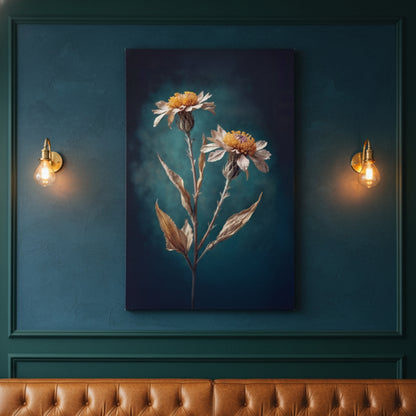 Vibrant Abstract Floral Canvas Print #19