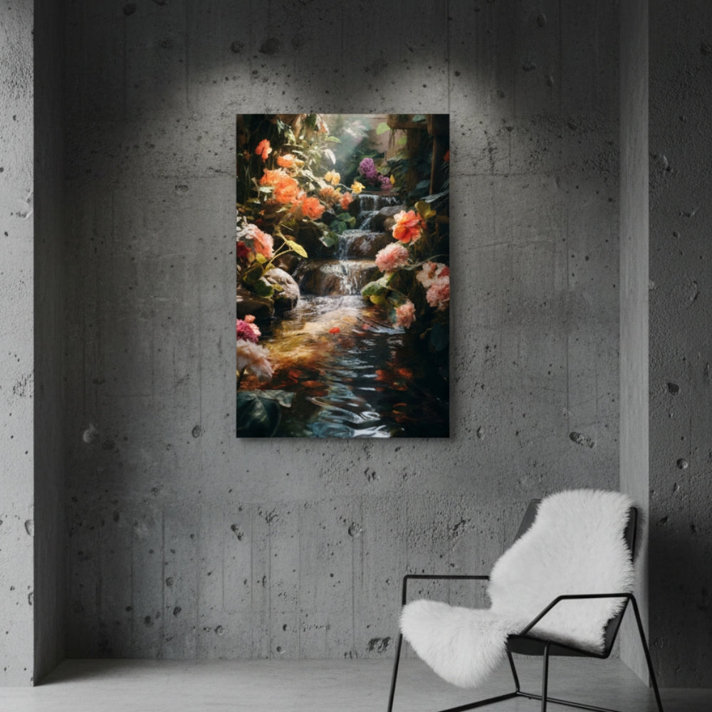 Vibrant Abstract Floral Canvas Print #45