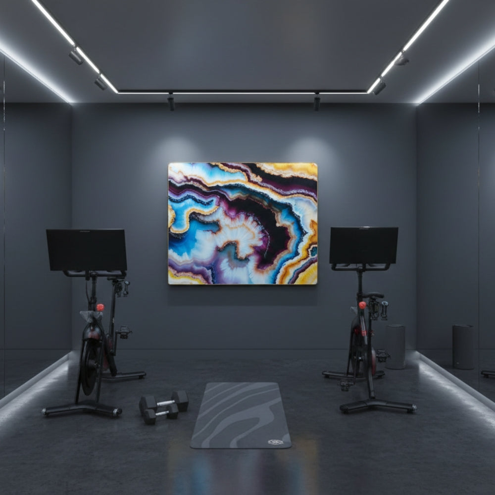 Geode Abstract Resin Wall Art | Premium Handcrafted Luxury Decor | High-Gloss Epoxy Finish