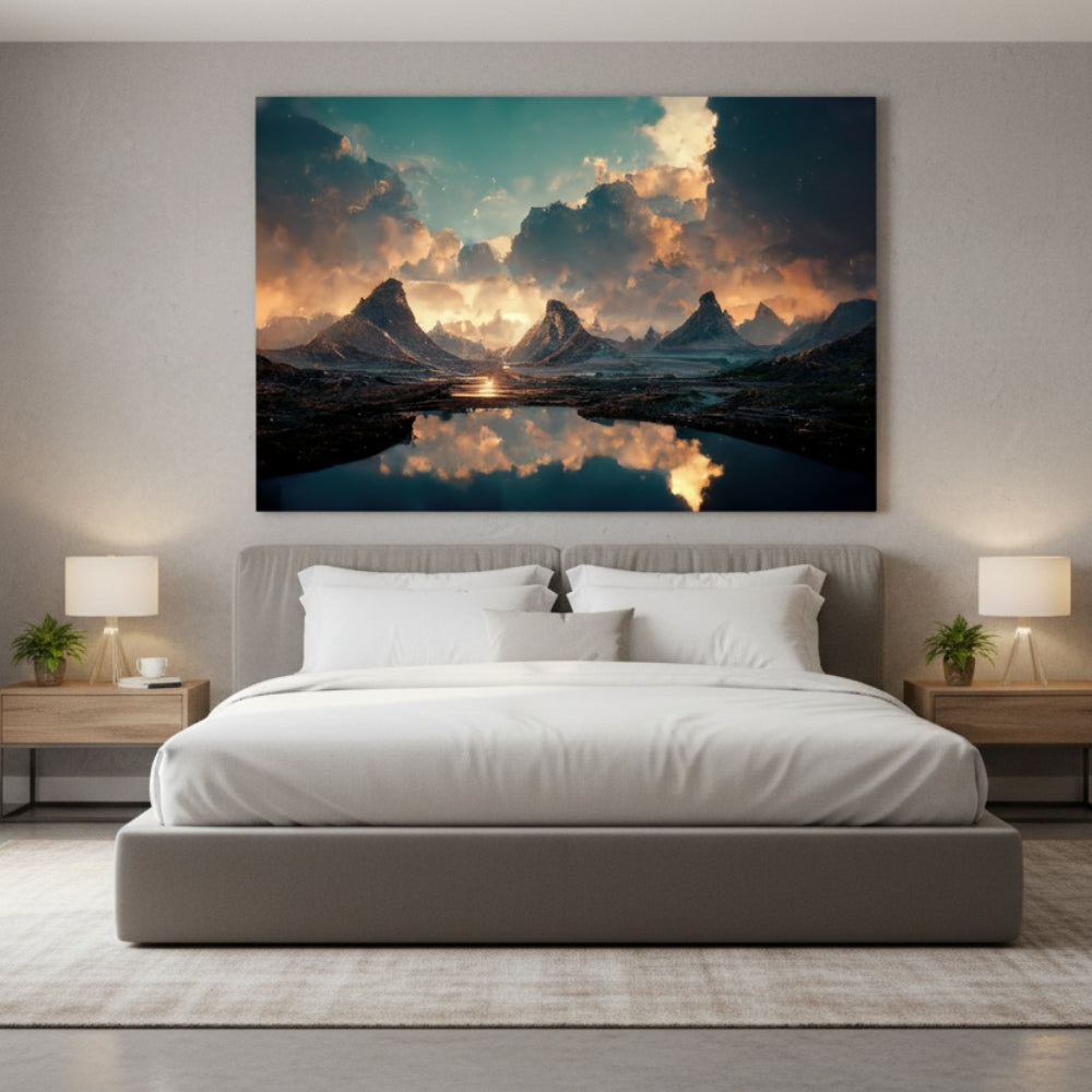 Mountain Reflection Canvas Print