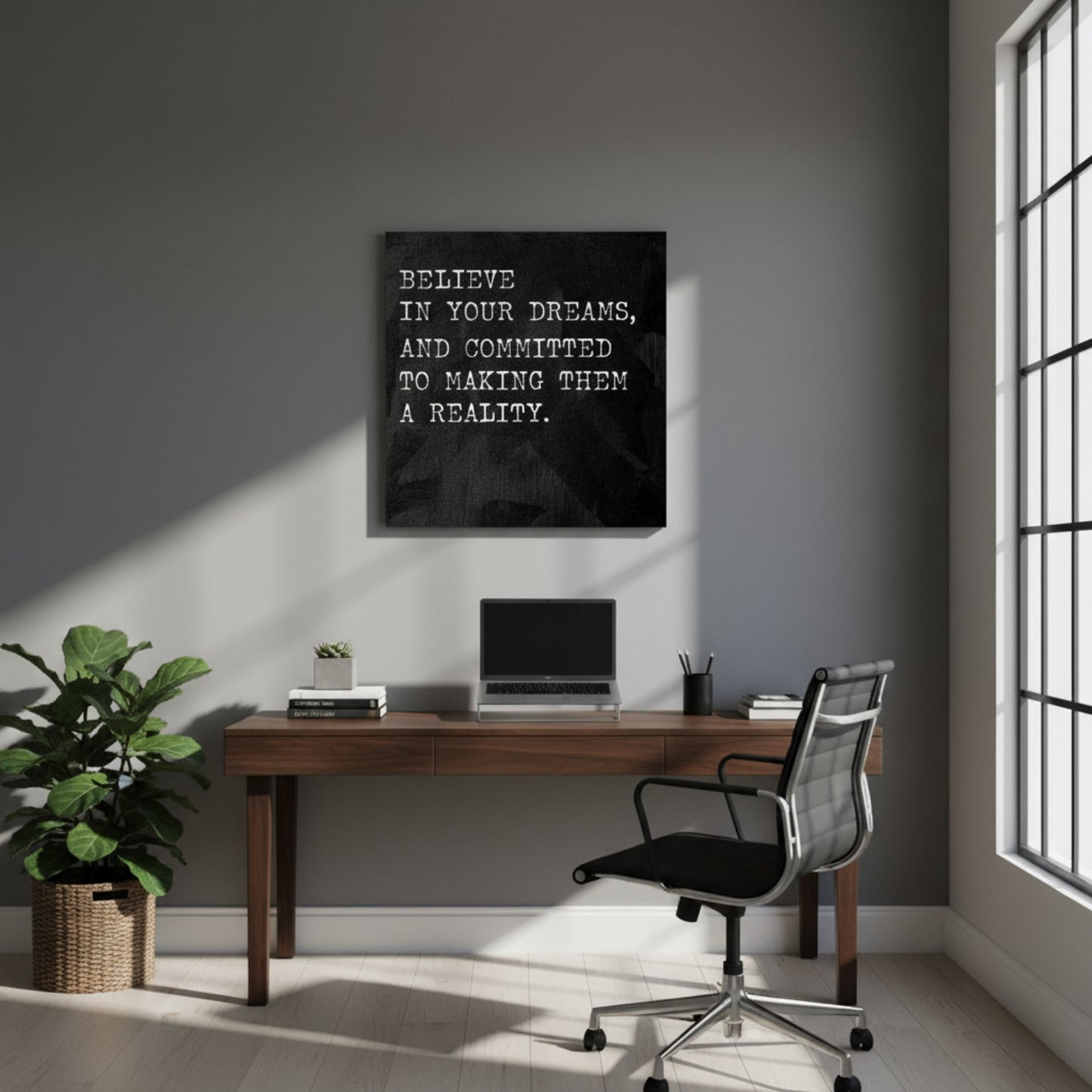 Dreams to Reality: The Power of Commitment – Actionable Goal Setting Quote