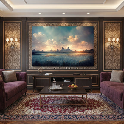 River Sunrise Canvas Print