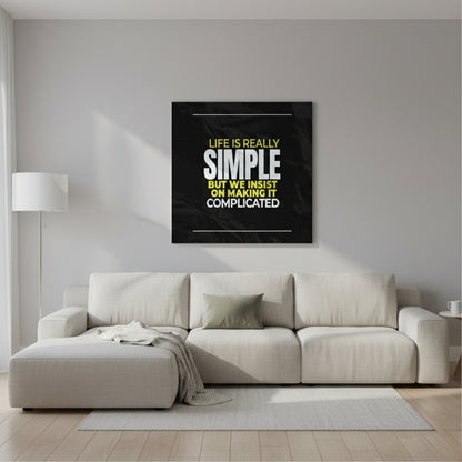 Creativ Thoughts Canvas Wall Art – Standard Print