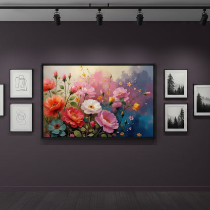 Dreamy Impressionist Floral Canvas