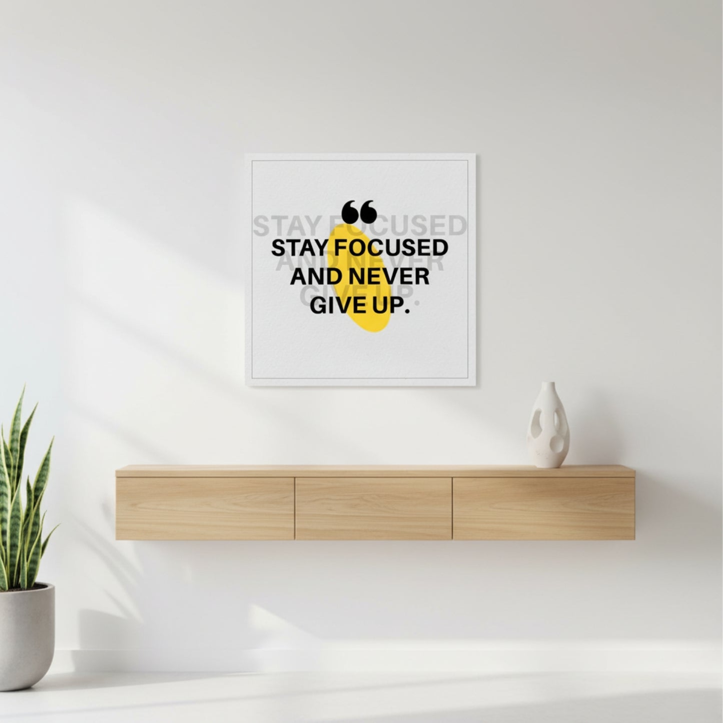 Positive Energy Quote Frame for Home Office – Indi Trends Thought Canvas