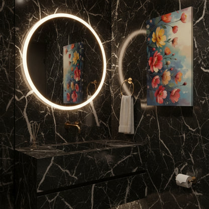 Vibrant Abstract Floral Canvas Print #25